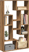 vidaXL - Boekenkast - 72x20x120 - cm - bewerkt - hout - artisanaal - eikenkleurig