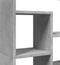 vidaXL - Boekenkast - 72x20x120 - cm - bewerkt - hout - betongrijs