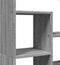 vidaXL - Boekenkast - 72x20x120 - cm - bewerkt - hout - grijs - sonoma - eikenkleurig