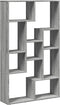 vidaXL - Boekenkast - 72x20x120 - cm - bewerkt - hout - grijs - sonoma - eikenkleurig