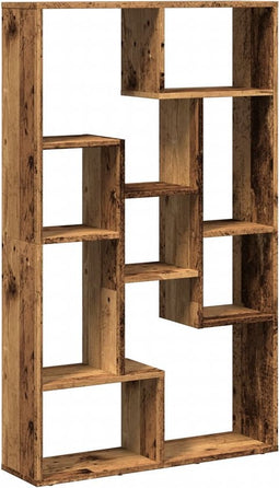 vidaXL - Boekenkast - 72x20x120 - cm - bewerkt - hout - oud - houtkleurig