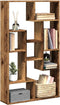 vidaXL - Boekenkast - 72x20x120 - cm - bewerkt - hout - oud - houtkleurig