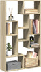 vidaXL - Boekenkast - 72x20x120 - cm - bewerkt - hout - sonoma - eikenkleurig
