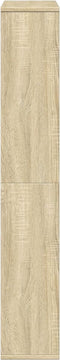 vidaXL - Boekenkast - 72x20x120 - cm - bewerkt - hout - sonoma - eikenkleurig