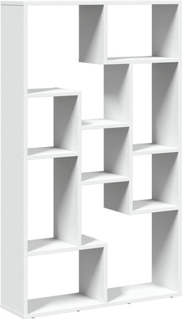 vidaXL - Boekenkast - 72x20x120 - cm - bewerkt - hout - wit