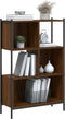 vidaXL - Boekenkast - 72x28x109 - cm - bewerkt - hout - bruin - eikenkleur