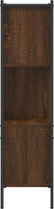 vidaXL - Boekenkast - 72x28x109 - cm - bewerkt - hout - bruin - eikenkleur