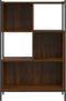 vidaXL - Boekenkast - 72x28x109 - cm - bewerkt - hout - bruin - eikenkleur