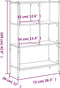 vidaXL - Boekenkast - 72x28x109 - cm - bewerkt - hout - gerookt - eikenkleurig