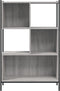 vidaXL - Boekenkast - 72x28x109 - cm - bewerkt - hout - grijs - sonoma - eikenkleurig