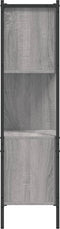 vidaXL - Boekenkast - 72x28x109 - cm - bewerkt - hout - grijs - sonoma - eikenkleurig