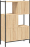 vidaXL - Boekenkast - 72x28x109 - cm - bewerkt - hout - sonoma - eikenkleurig