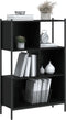 vidaXL - Boekenkast - 72x28x109 - cm - bewerkt - hout - zwart