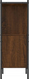 vidaXL - Boekenkast - 72x28x77,5 - cm - bewerkt - hout - bruin - eikenkleur