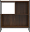 vidaXL - Boekenkast - 72x28x77,5 - cm - bewerkt - hout - bruin - eikenkleur