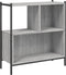 vidaXL - Boekenkast - 72x28x77,5 - cm - bewerkt - hout - grijs - sonoma - eikenkleur