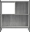 vidaXL - Boekenkast - 72x28x77,5 - cm - bewerkt - hout - grijs - sonoma - eikenkleur