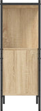 vidaXL - Boekenkast - 72x28x77,5 - cm - bewerkt - hout - sonoma - eikenkleurig