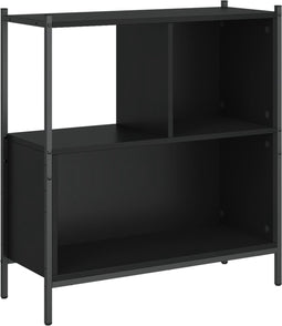 vidaXL - Boekenkast - 72x28x77,5 - cm - bewerkt - hout - zwart