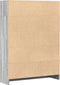 vidaXL - Boekenkast - 80x24x109 - cm - bewerkt - hout - grijs - sonoma - eikenkleurig