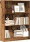 vidaXL - Boekenkast - 80x24x109 - cm - bewerkt - hout - oud - houtkleurig