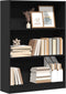 vidaXL - Boekenkast - 80x24x109 - cm - bewerkt - hout - zwart