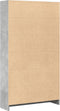 vidaXL - Boekenkast - 80x24x143 - cm - bewerkt - hout - betongrijs