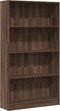 vidaXL - Boekenkast - 80x24x143 - cm - bewerkt - hout - bruin - eikenkleurig