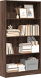 vidaXL - Boekenkast - 80x24x143 - cm - bewerkt - hout - bruin - eikenkleurig