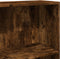 vidaXL - Boekenkast - 80x24x143 - cm - bewerkt - hout - gerookt - eikenkleurig