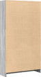 vidaXL - Boekenkast - 80x24x143 - cm - bewerkt - hout - grijs - sonoma - eikenkleurig