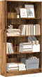 vidaXL - Boekenkast - 80x24x143 - cm - bewerkt - hout - oud - houtkleurig