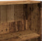 vidaXL - Boekenkast - 80x24x143 - cm - bewerkt - hout - oud - houtkleurig
