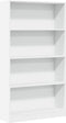 vidaXL - Boekenkast - 80x24x143 - cm - bewerkt - hout - wit
