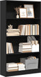 vidaXL - Boekenkast - 80x24x143 - cm - bewerkt - hout - zwart