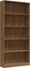 vidaXL - Boekenkast - 80x24x175 - cm - bewerkt - hout - bruin - eikenkleur