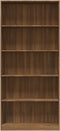 vidaXL - Boekenkast - 80x24x175 - cm - bewerkt - hout - bruin - eikenkleur