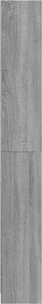 vidaXL - Boekenkast - 80x24x175 - cm - bewerkt - hout - grijs - sonoma - eikenkleurig