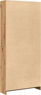 vidaXL - Boekenkast - 80x24x176 - cm - bewerkt - hout - artisanaal - eikenkleurig