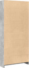 vidaXL - Boekenkast - 80x24x176 - cm - bewerkt - hout - betongrijs