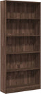 vidaXL - Boekenkast - 80x24x176 - cm - bewerkt - hout - bruin - eikenkleurig