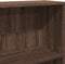 vidaXL - Boekenkast - 80x24x176 - cm - bewerkt - hout - bruin - eikenkleurig