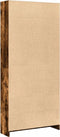 vidaXL - Boekenkast - 80x24x176 - cm - bewerkt - hout - gerookt - eikenkleurig
