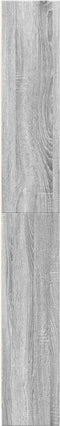 vidaXL - Boekenkast - 80x24x176 - cm - bewerkt - hout - grijs - sonoma - eikenkleurig