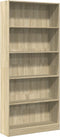 vidaXL - Boekenkast - 80x24x176 - cm - bewerkt - hout - sonoma - eikenkleurig
