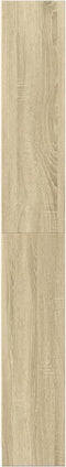 vidaXL - Boekenkast - 80x24x176 - cm - bewerkt - hout - sonoma - eikenkleurig