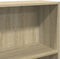 vidaXL - Boekenkast - 80x24x176 - cm - bewerkt - hout - sonoma - eikenkleurig