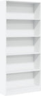vidaXL - Boekenkast - 80x24x176 - cm - bewerkt - hout - wit