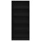 vidaXL - Boekenkast - 80x24x176 - cm - spaanplaat - zwart - eikenkleurig