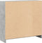 vidaXL - Boekenkast - 80x24x75 - cm - bewerkt - hout - betongrijs